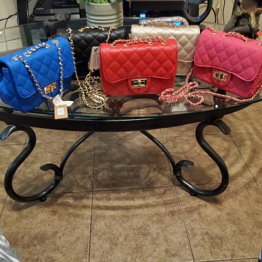 Diamond Stitched Mini Chain Bags - Picture 6 of 6